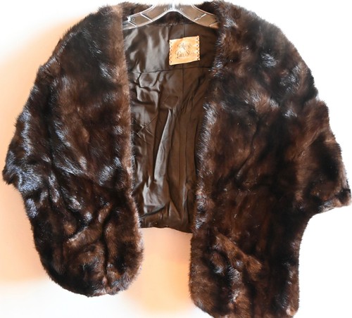 Real mink fur stole - mink,